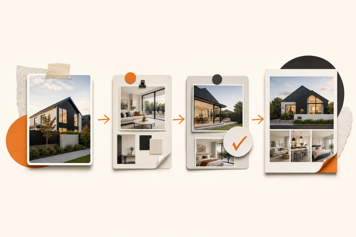 Property campaign handover from listing to creative, review and launch